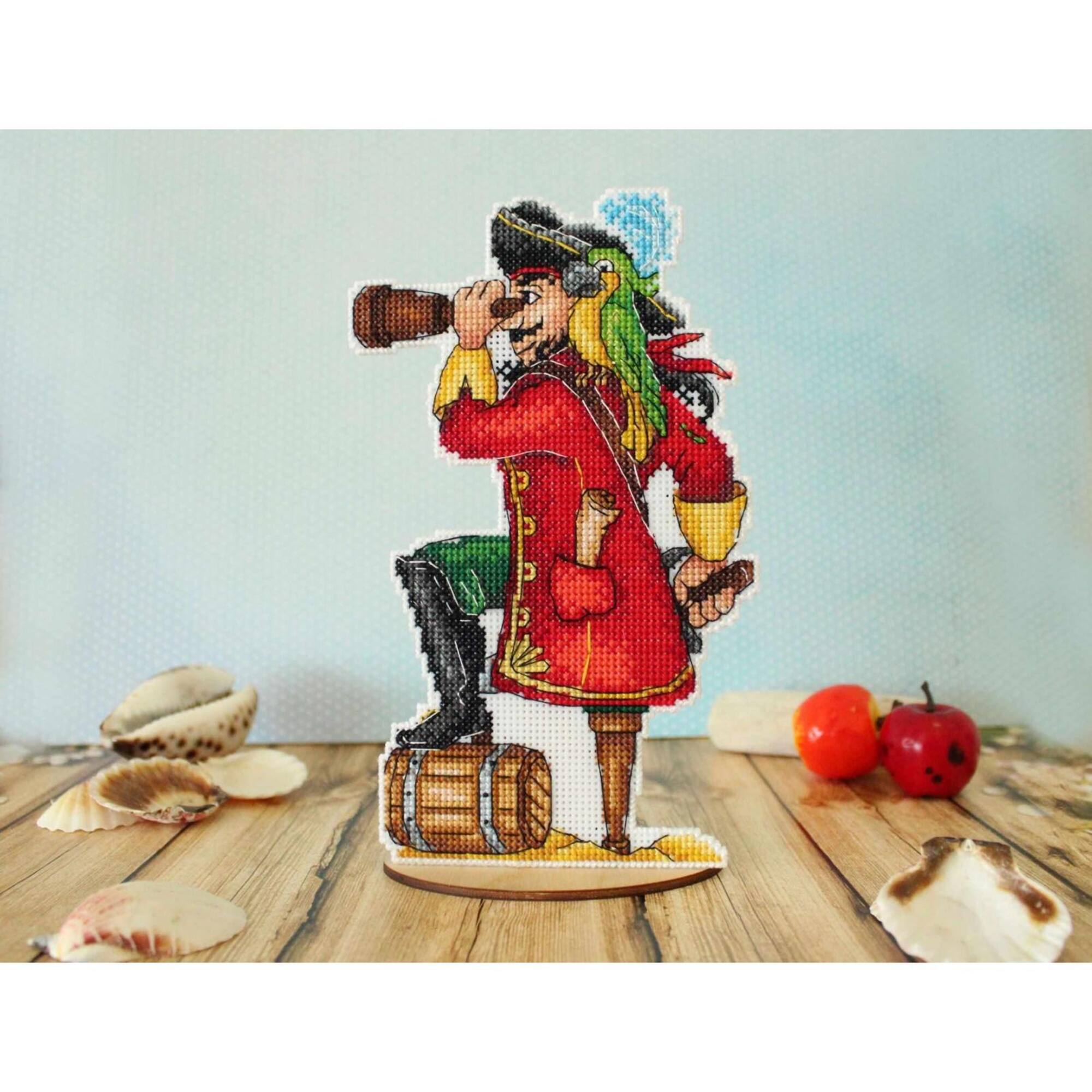 MP Studia Brave Pirate Plastic Canvas Counted Cross Stitch Kit